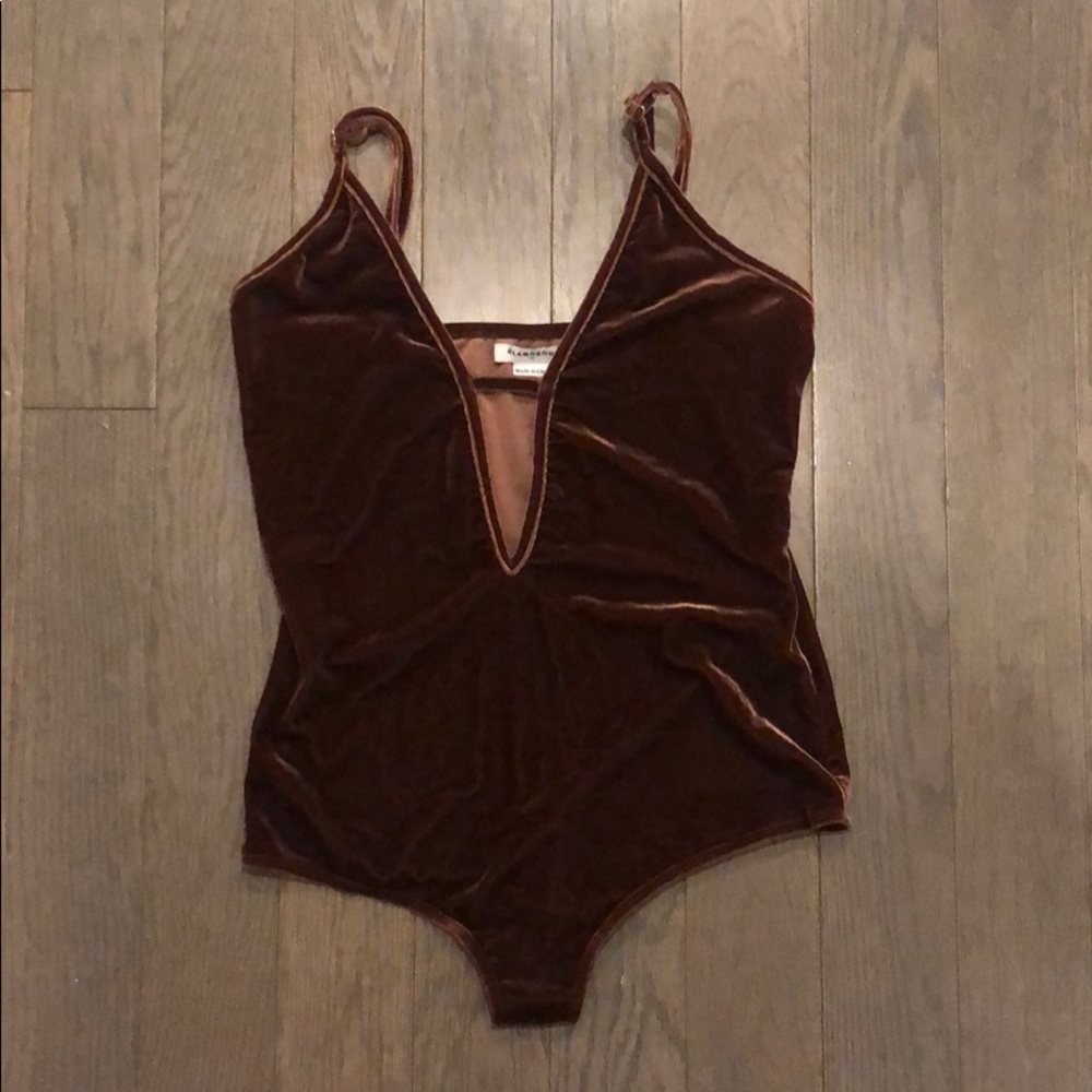 Nasty Gal Velvet Bodysuit